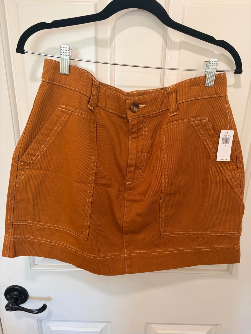 Old Navy Copper-Brown Pocket Skirt
